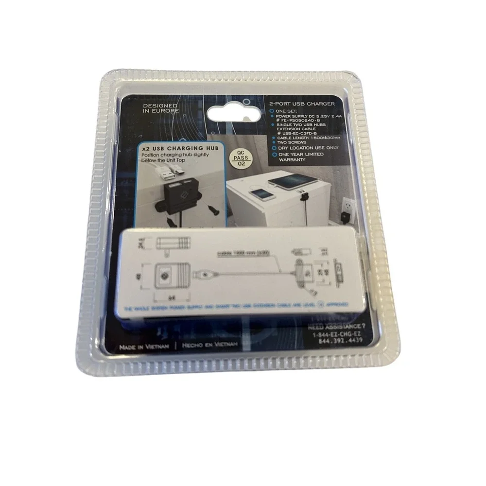 2-Port USB Charger EZ Collection Intelligent Charging System C 3 FD-B New Sealed